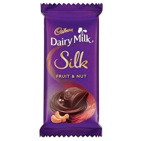 Cadbury Dairy Milk Silk Fruit And Nut Chocolate Bar 55g Pack Of 8