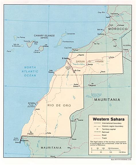 Sahara Occidental • Carte •
