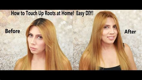 How To Touch Up Roots At Home Easy And Good For Dark Hair Too Youtube