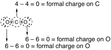 It is actually spread out through the other atoms and is not only on the one atom. Formal charge - Wikipedia