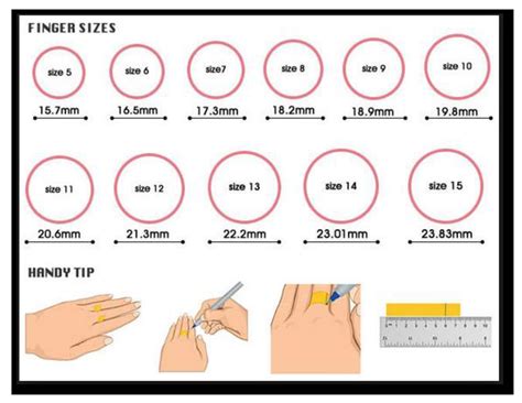 Rings Size Guide Find Your Ring Size Bangle Size Guide Etsy