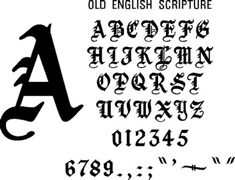 Old English Font Lasopail