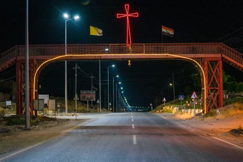 Main Street In Baghdede In Nineveh Plains Illuminated Thanks To Usaids