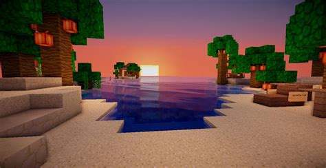 Minecraft Sunset Wallpapers Wallpaper Cave