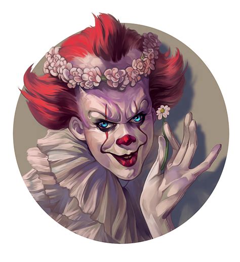 Flower Crowned Clown By Andromedadualitas On Deviantart Pennywise