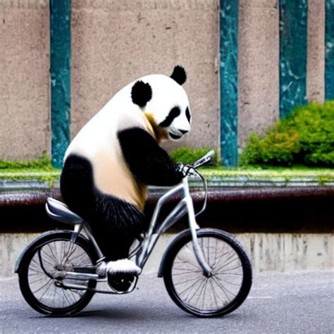 Panda Riding A Bike By Mikejames01 On Deviantart