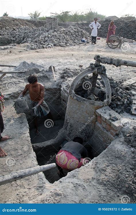 Brick Factory In Sarberia West Bengal India Editorial Photography