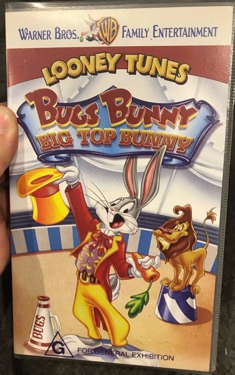 Looney Tunes Bugs Bunny Big Top Bunny Vhs Video Tape Kids Cartoon