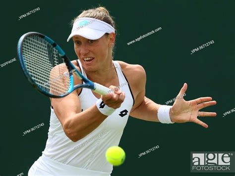 Belgian Yanina Wickmayer Pictured In Action During A First Round Game