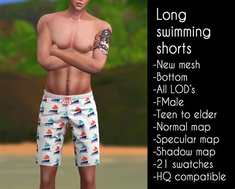 lazyeyelids download links long swimming mmfinds sims sims 4 sims 4 male clothes