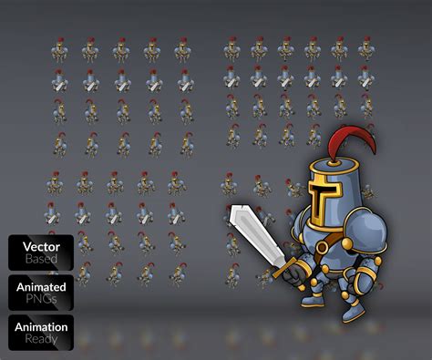 The Knight Top Down Game Sprites Game Art Partners