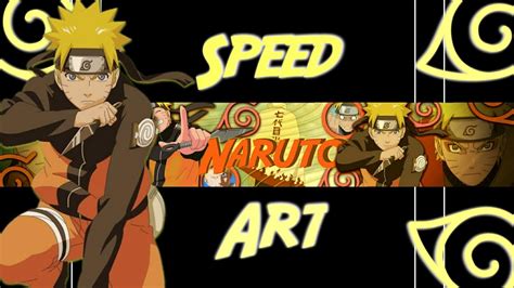 Speed Art Banner Para Mr Naruto FaÇo Banners GrÁtis Youtube