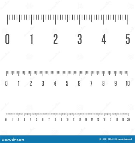 Centimeters Ruler Measurement Tool Stock Vector Illustration Of