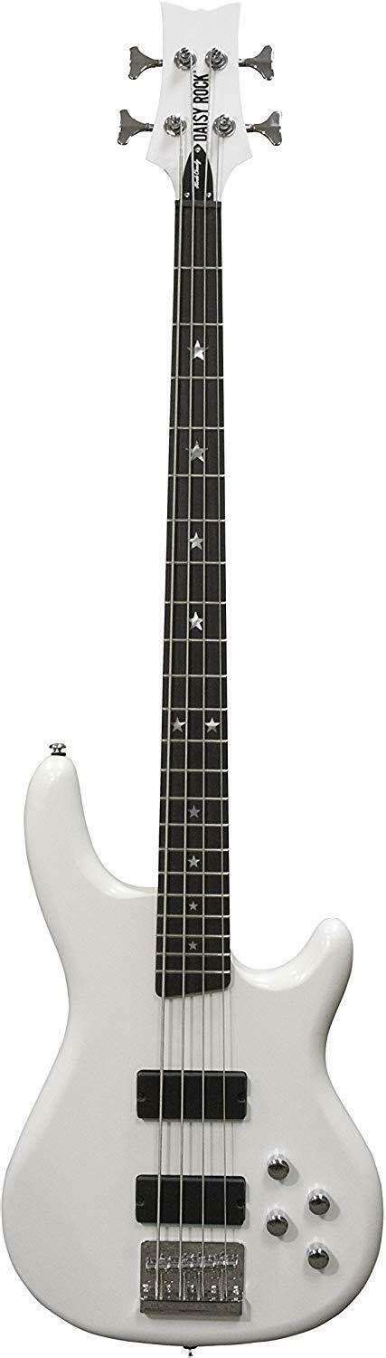 Daisy Rock Candy Bass Guitar Pearl White Dr6774 Bass