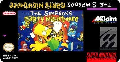 Simpsons The Barts Nightmare Laim Comic Books Comic Book Cover