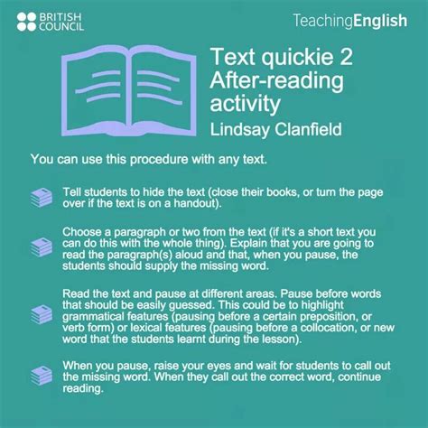 Using questioning to monitor your understanding as you read; After reading activity to work with grammar use and understanding/comprehension | Reading ...