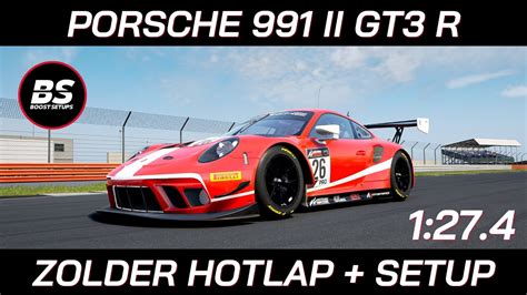 Porsche 991II GT3 R Zolder Hotlap Setup 1 27 4 Assetto Corsa