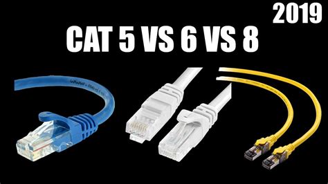 At first glance, they look the same as they are both 8p8c rj45 connectors. Showdown: Cat 5 vs Cat 6 vs Cat 8 Late 2019 - YouTube