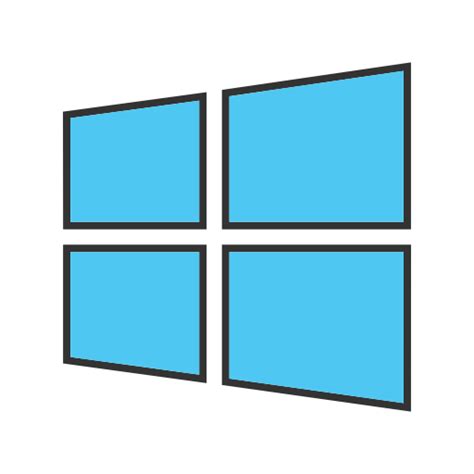 Windows Icon In Social Media And Logos I Filled Line