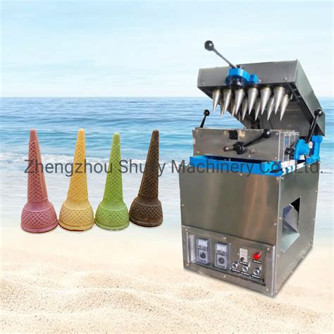 2022 New Type Ice Cream Sugar Rolled Cones Making Machines Wafer Cone