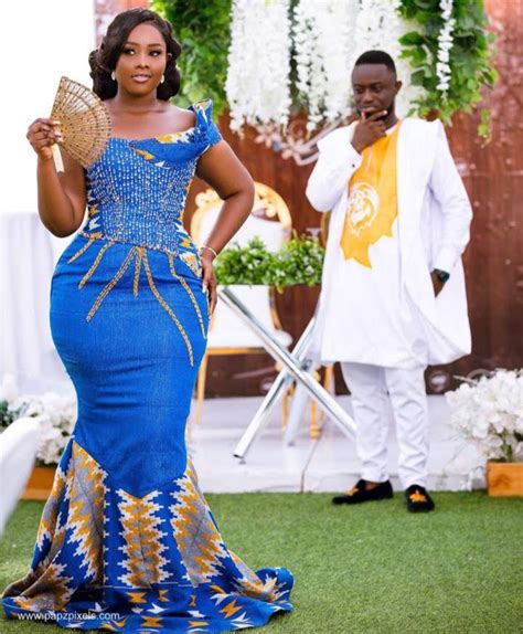 Clipkulture 13 Bold Ghanaian Brides In Kente Kaba And Slit Styles