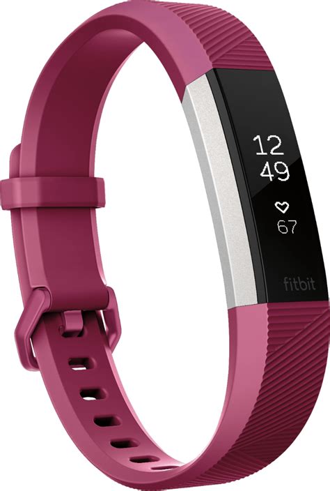 Best Buy Fitbit Alta HR Activity Tracker Heart Rate Small Fuchsia