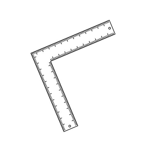 Angle Tool 90 Degrees Flat Icon Precision Tool Corner Ruler Vector