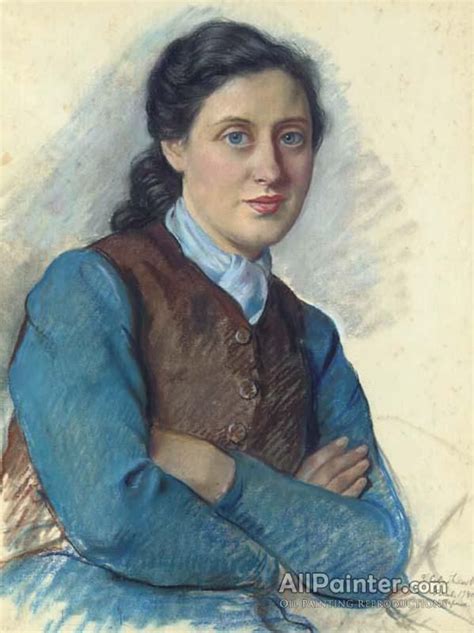 Zinaida Evgenievna Serebriakova Portrait Of Mrs Beilitz Oil Painting