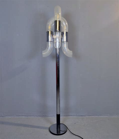 Murano Glass And Chrome Floor Lamp By Aldo Nason Italy 1970s 131716