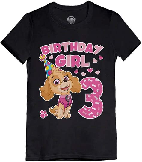 Paw Patrol Skye 3rd Birthday Girl Shirt 3 Year Old Ts