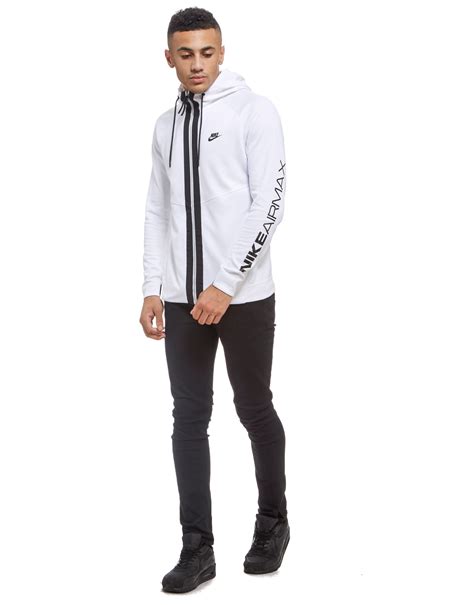 Nike Synthetic Air Max Full Zip Hoodie In White For Men Lyst