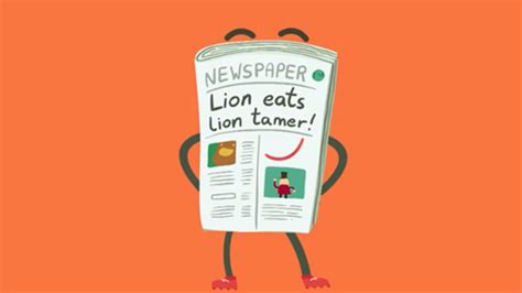Headline usually only four or five words. What are the features of a newspaper? - BBC Bitesize