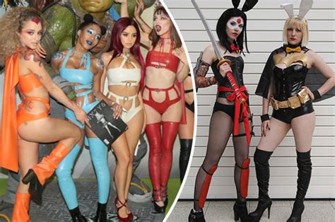 London Comic Con Cosplay Babes Bare All In Super Raunchy Display