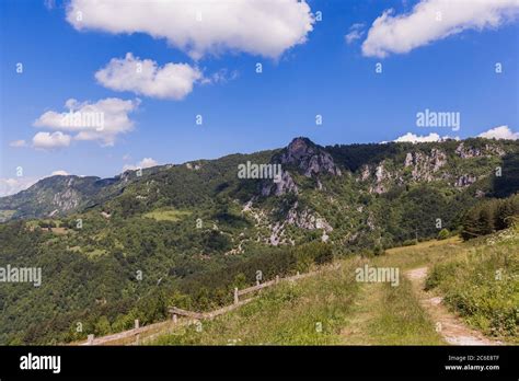 Beautiful Nature Landscape Panoramic View Summer Day Fresh Air