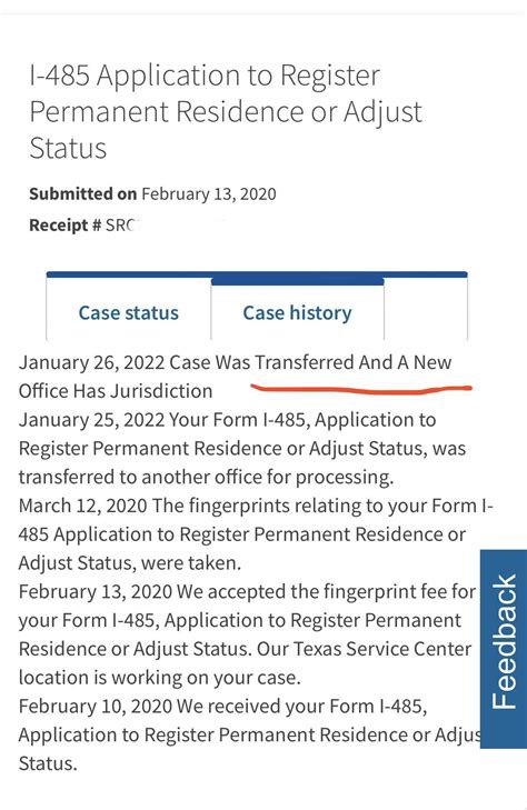 Case I-485 based in Asylum, transferred to National Benefits Center