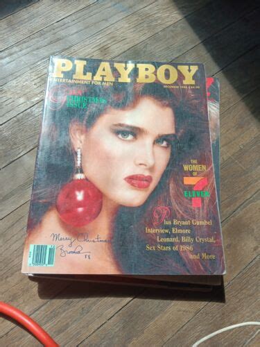 Playboy Magazine Brooke Shields Gala Christmas Issue December Ebay