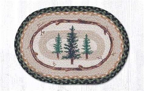 Tall Timbers Oval Braided Placemat X By Earth Rugs