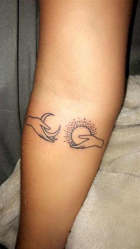 Maybe you would like to learn more about one of these? the sun and the moon in love. dainty & simple line work ...