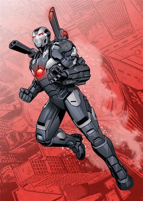 Official Marvel Avengers Mightiest Heroes War Machine Displate Artwork