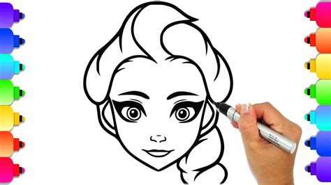 Bruni the salamander coloring pages frozen 2 cristina is. Coloring Elsa Frozen Disney Coloring Book Page | How to ...