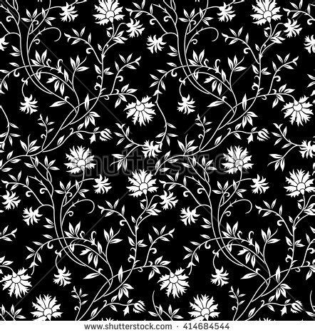This print can bring a dose of vibrancy and nature to any space. black and white floral pattern | Flower print pattern ...