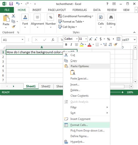 Click on the fill icon and choose a fill color to apply it to the entire graphic frame, behind the actual graphic. MS Excel 2013: Change the background color of a cell