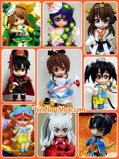 Anime Chibi Clay Figures Commission By Yonclayshop On Deviantart
