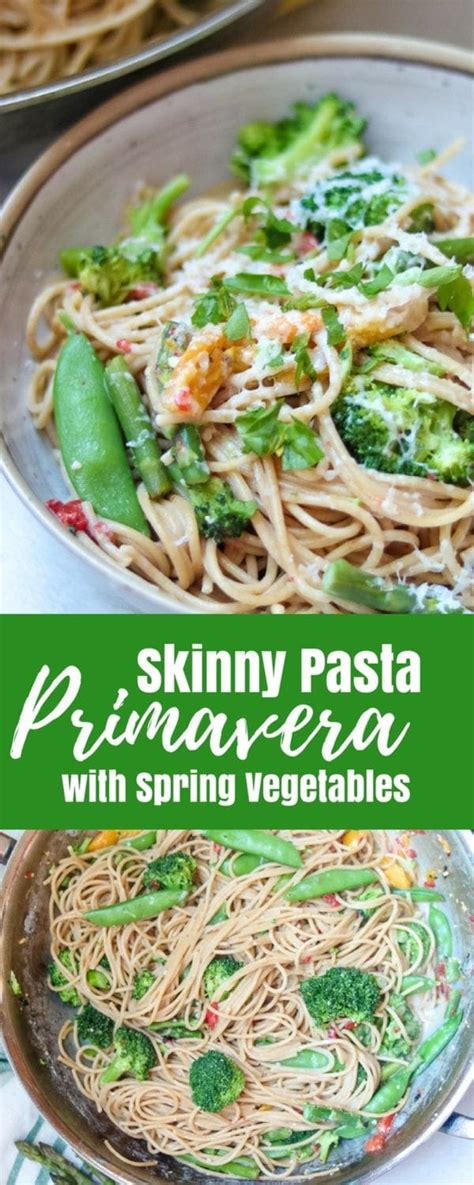 This chicken pasta primavera is very light and tasty for a pasta dish, if you are learning how to make pasta or just getting into italian cooking this is a. Healthy Pasta Primavera with Spring Vegetables (No Cream)