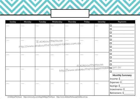 Free Printable Monthly Bill Chart Calendar Template Printable Vrogue