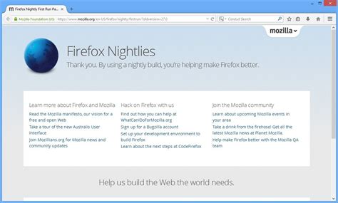 Firefox Nightly Latest Version Get Best Windows Software