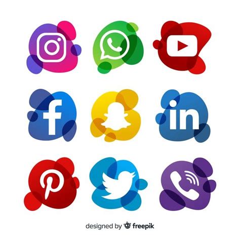Скачивайте Коллекция логотипов в социальных сетях бесплатно Social