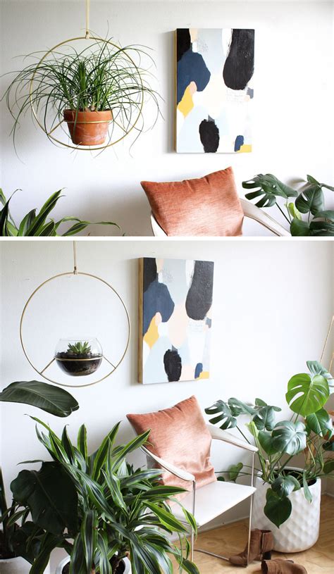 I always hang my plants from the ceiling using a swag hook and an adjustable han… 53 Indoor Garden Idea - Hang Your Plants From The Ceiling ...