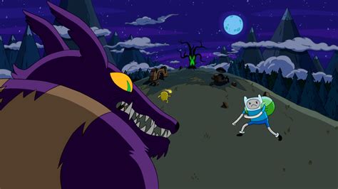 Image S4e8 Finn And Alpha Hug Wolf Squaring Offpng Adventure Time