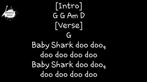 Baby Shark Lyrics And Chords Youtube